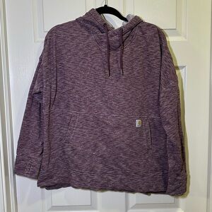 Carhartt Relaxed Fit Pullover Hooded Sweatshirt Size XL 16-18 Purple Hoodie